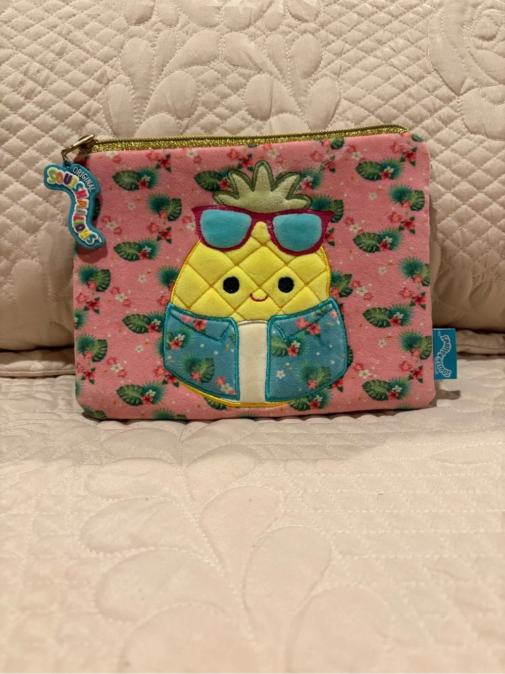 Squishmallows Original Maul the Pineapple Zipper Pouch